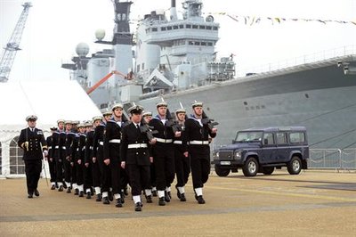 HMS Defender march past.jpg